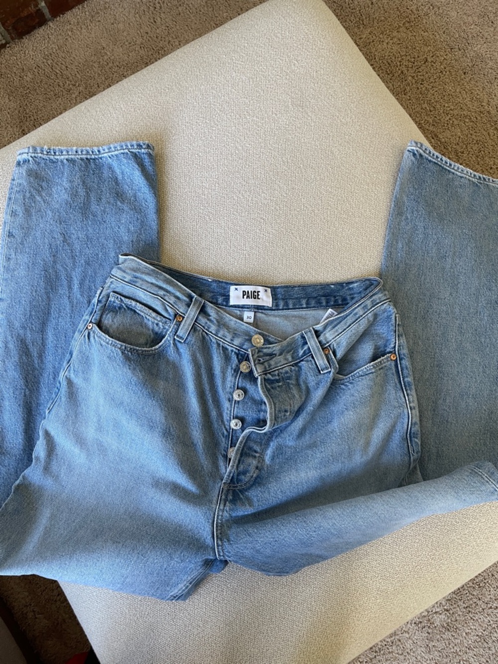 PAIGE Sawyer Light Blue Denim Jeans